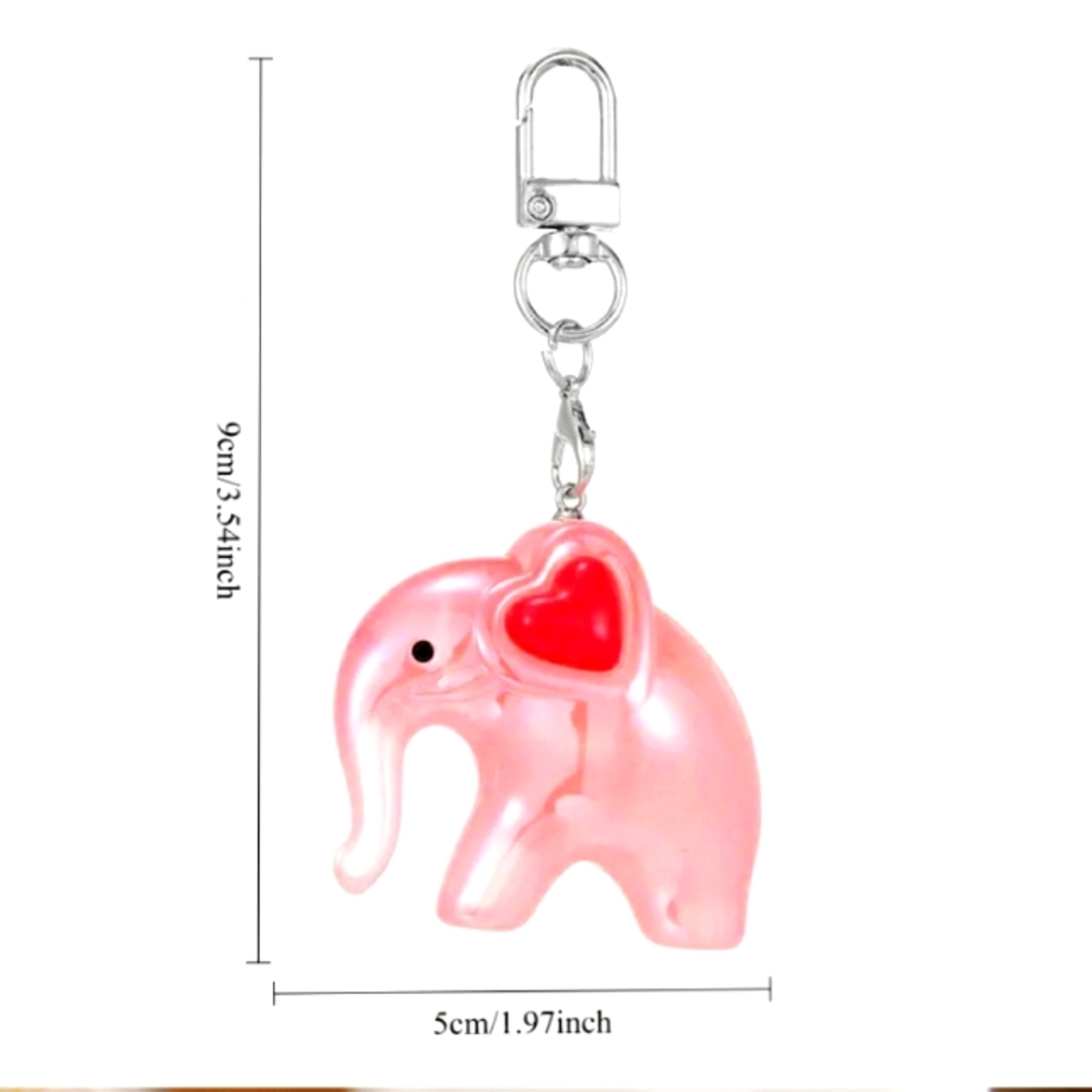 Pink Elephant Keychain 🐘 - Picture 3 of 8